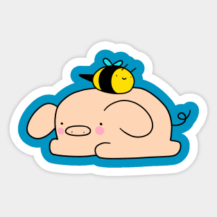 Bee and Pig Sticker